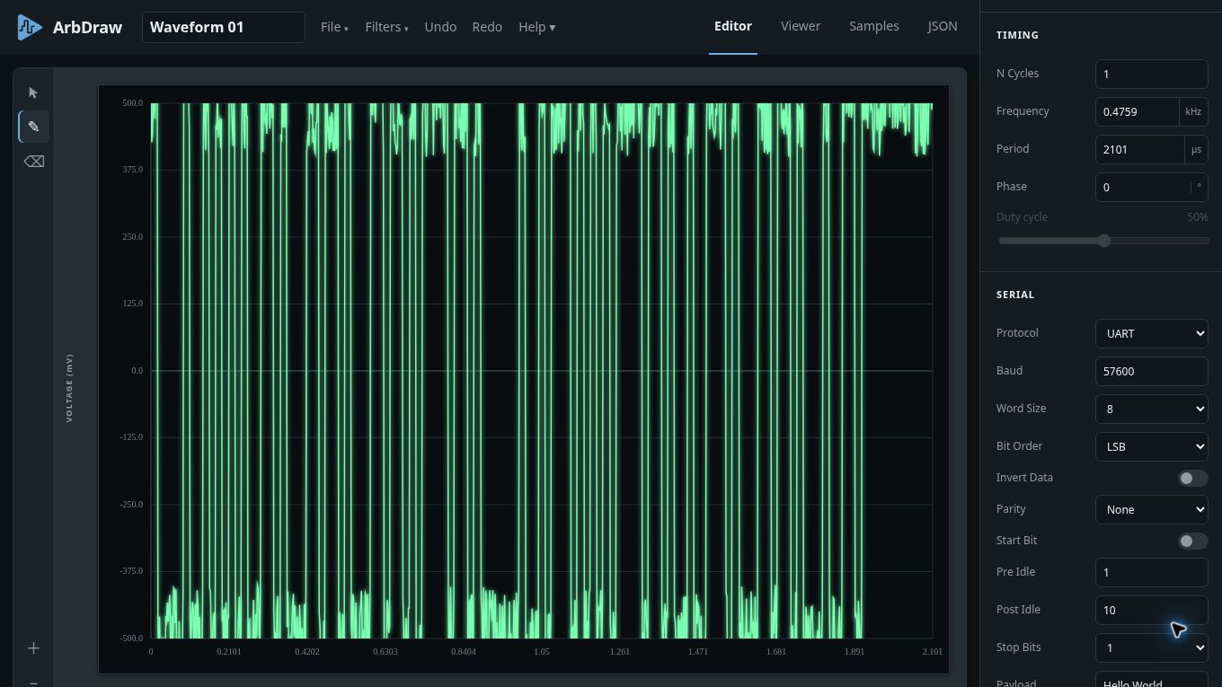Make Waveforms Misbehave on Purpose with ArbDraw