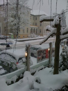 Snowstorm in Austria