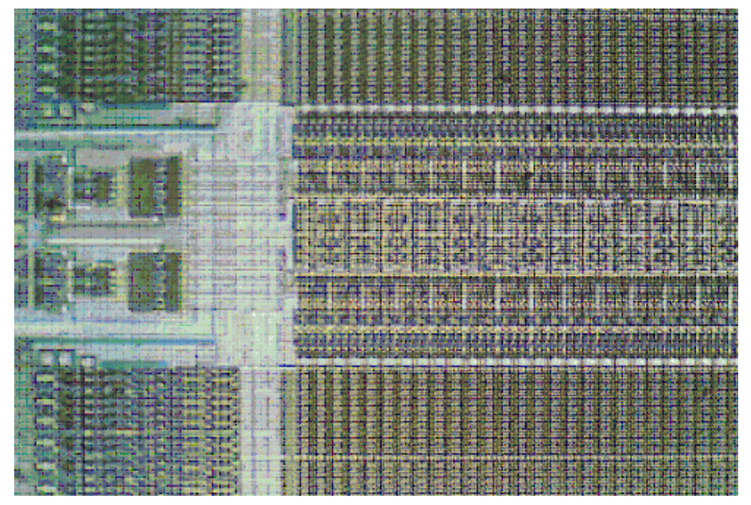 SRAM under microscope