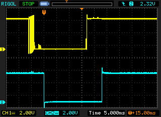 Figure 3- Debounced Button, Solid LED