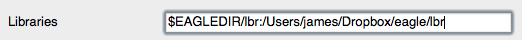 EAGLE Libraries Input Box Only