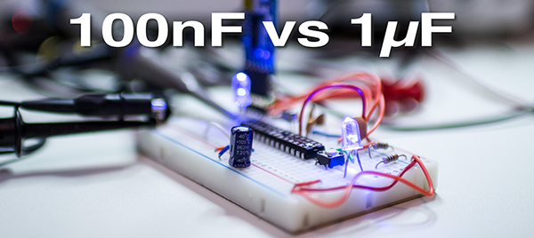 1uF Decoupling Capacitor Circuit