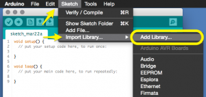 Arduino 1.6.1 IDE - Add Library...