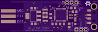 Wii Adapter Rendered by OSH Park