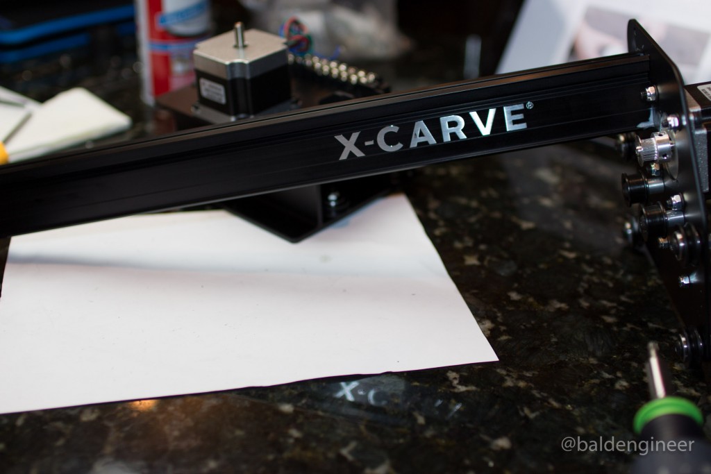 X-Carve Logo on Gantry