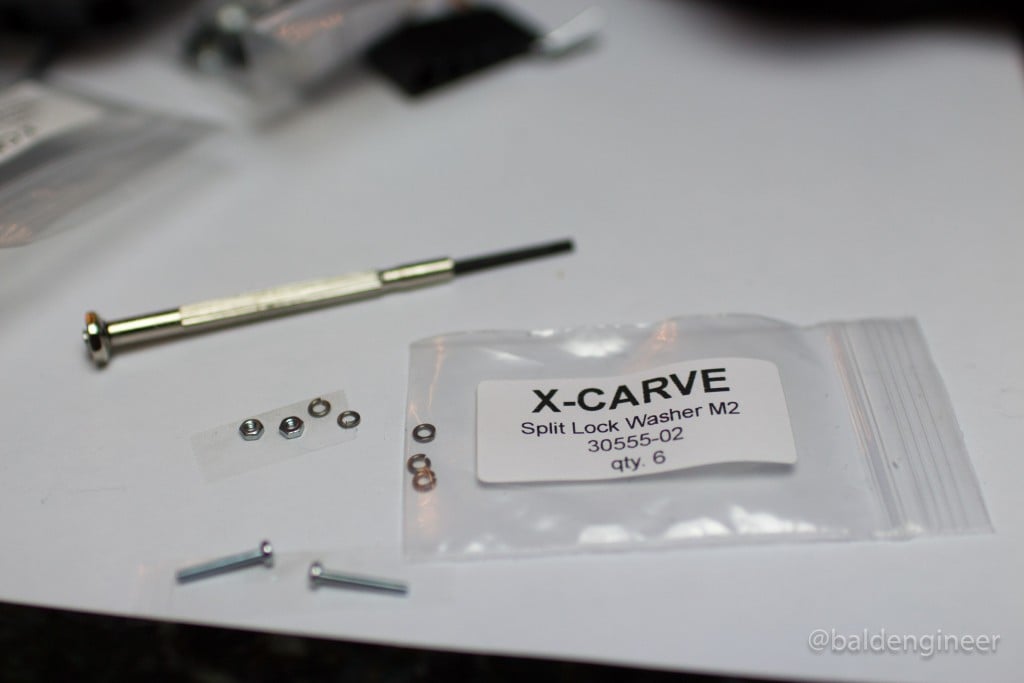 Mini Screws for X-Carve's Limit Switches