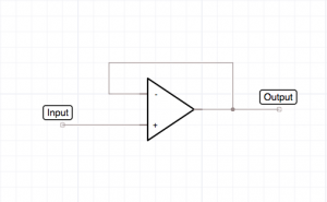 op-amp voltage follower circuit
