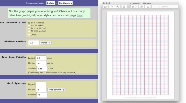 diy graph paper generator