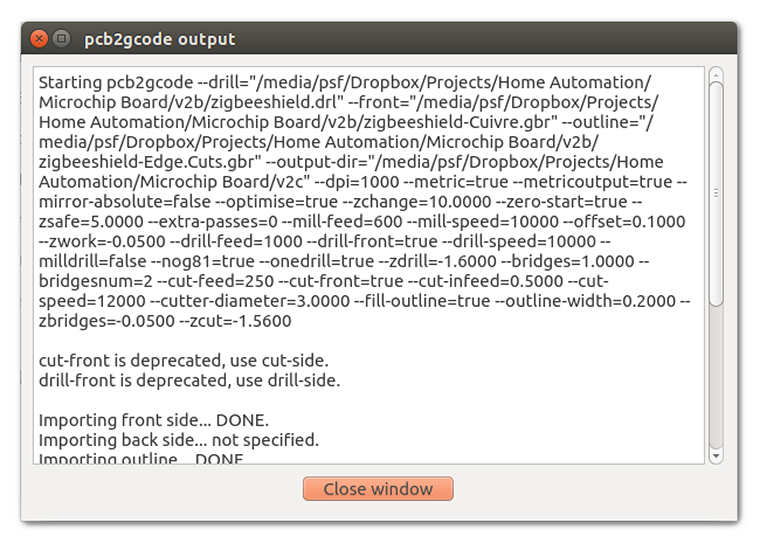 pcb2gcode-05-output and command line