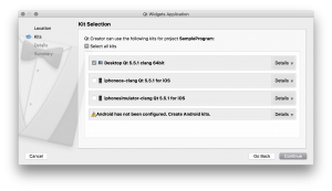 QtCreator Select Kits