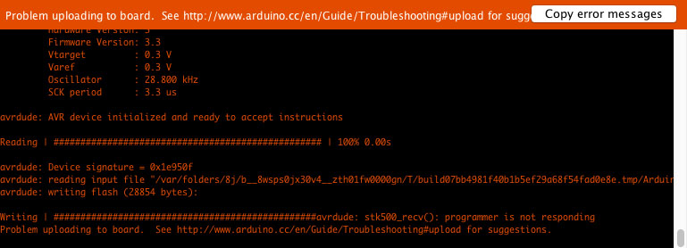 Arduino 28k upload error