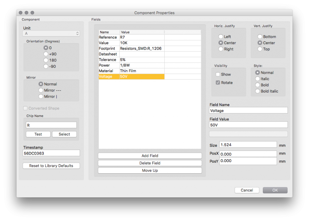 KiCad BOM Individual Fields