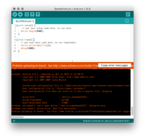 Problem uploading to Arduboy