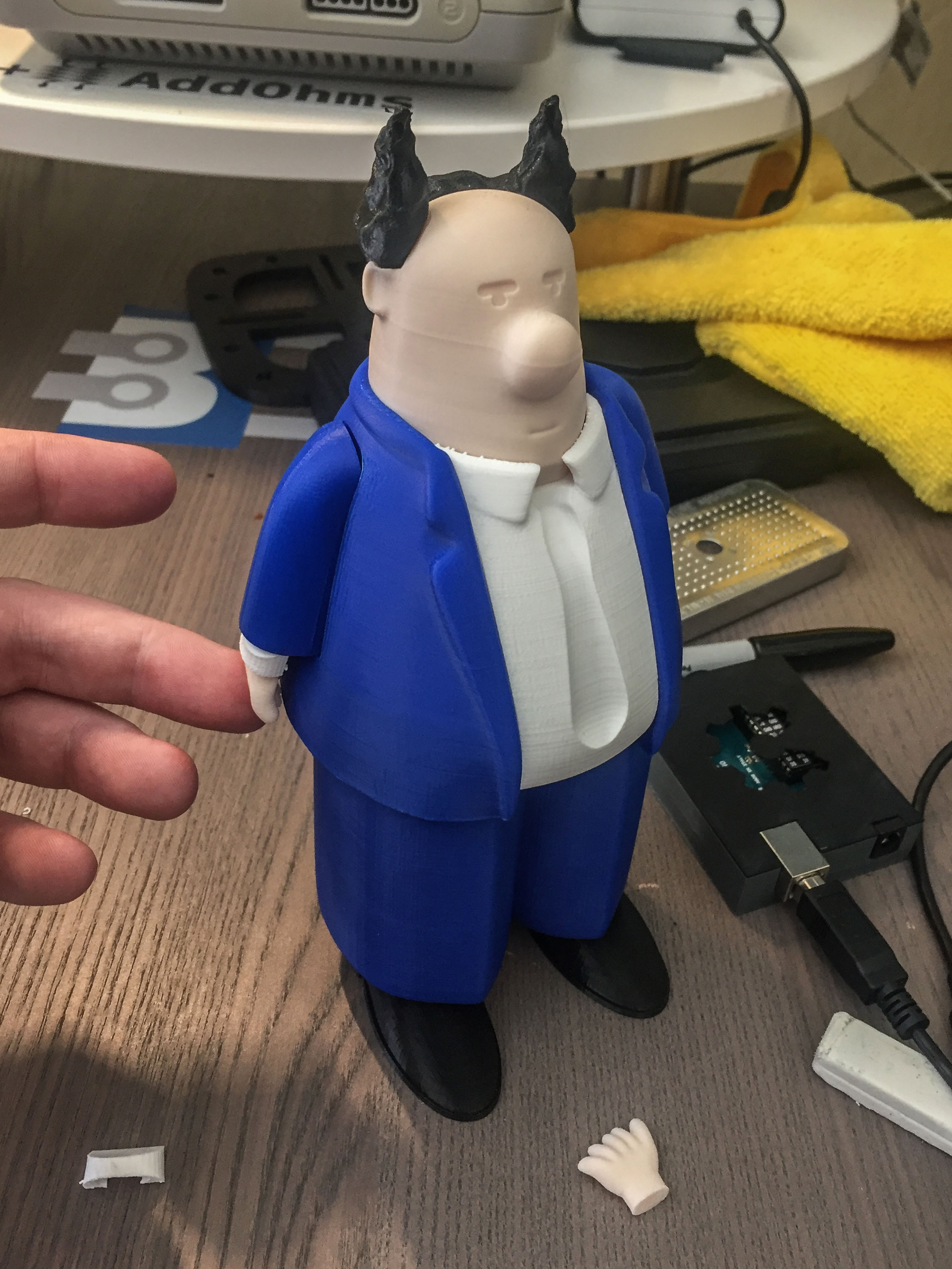 Dilbert Pointy Hair Boss 3d Print - Bald Engineer Dilbert Pointy Hair Boss 3d Print - Bald Engineer