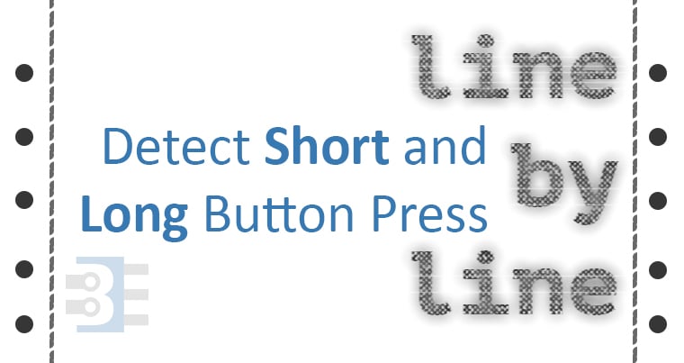 detect short long button press using millis