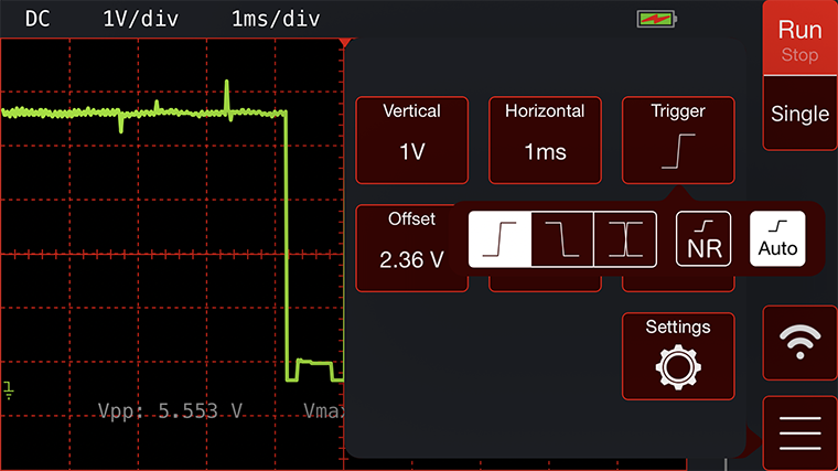 Aeroscope Triggers