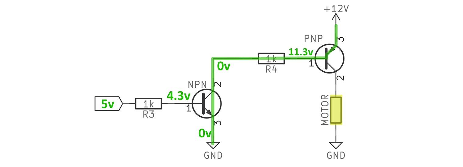 NPN-PNP Driver HIGH