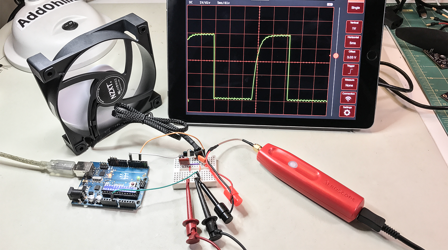 Aeroscope Measuring a Fan