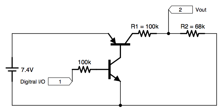 Measure Battery PNP with NPN