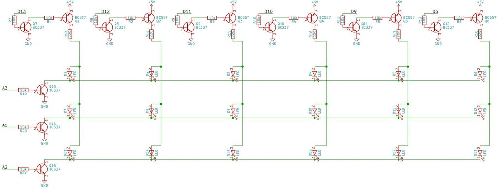 Python Heart Matrix Schematic