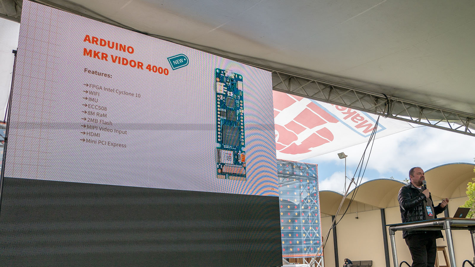 Massimo introducing Arduino MKR Vidor 4000