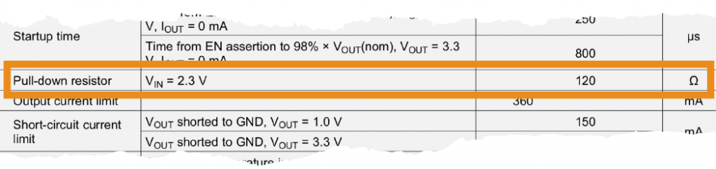 TLV33P Pull-Down Discharge