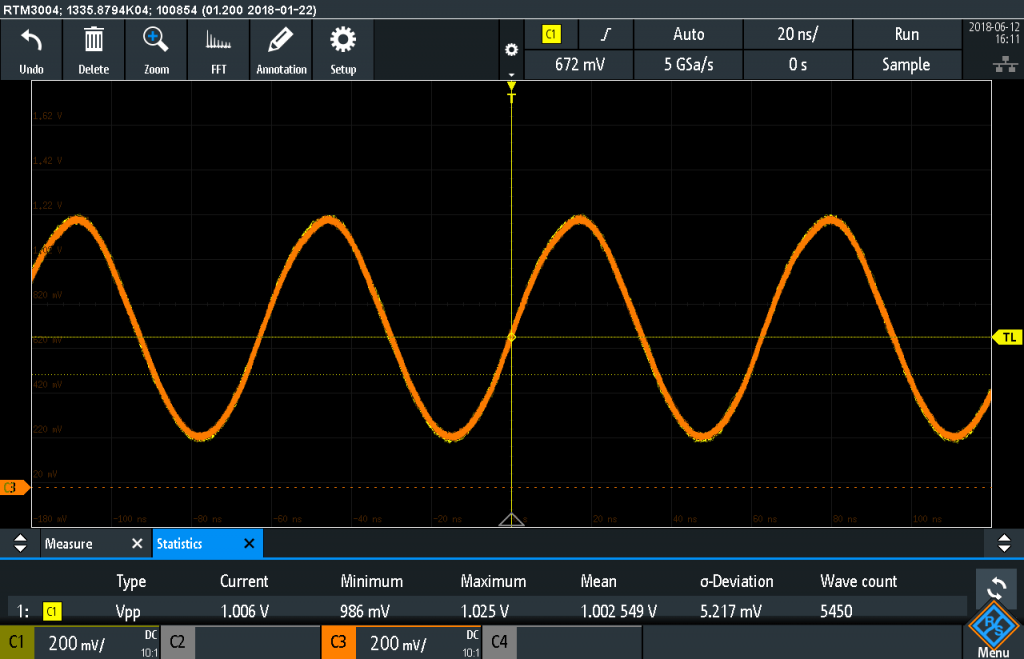 RTM3004 Passive Probe Loading - Arduino Resonator