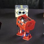 Penguin Bot Black Red and Clear