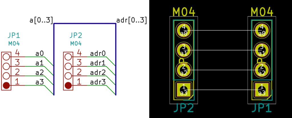 KiCad Mixed Bus Names