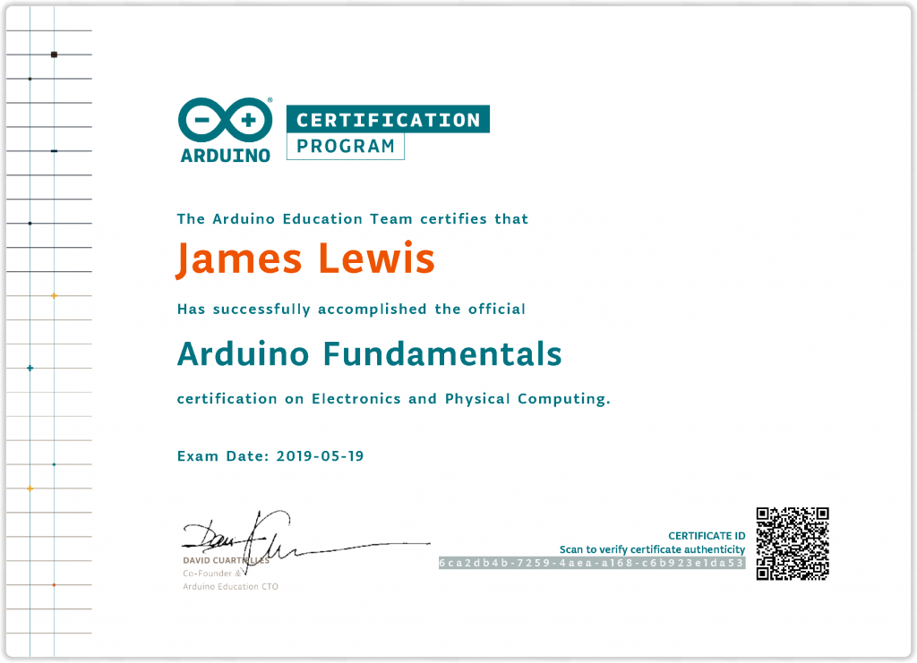 Bald Engineer's Arduino Fundamentals Certification