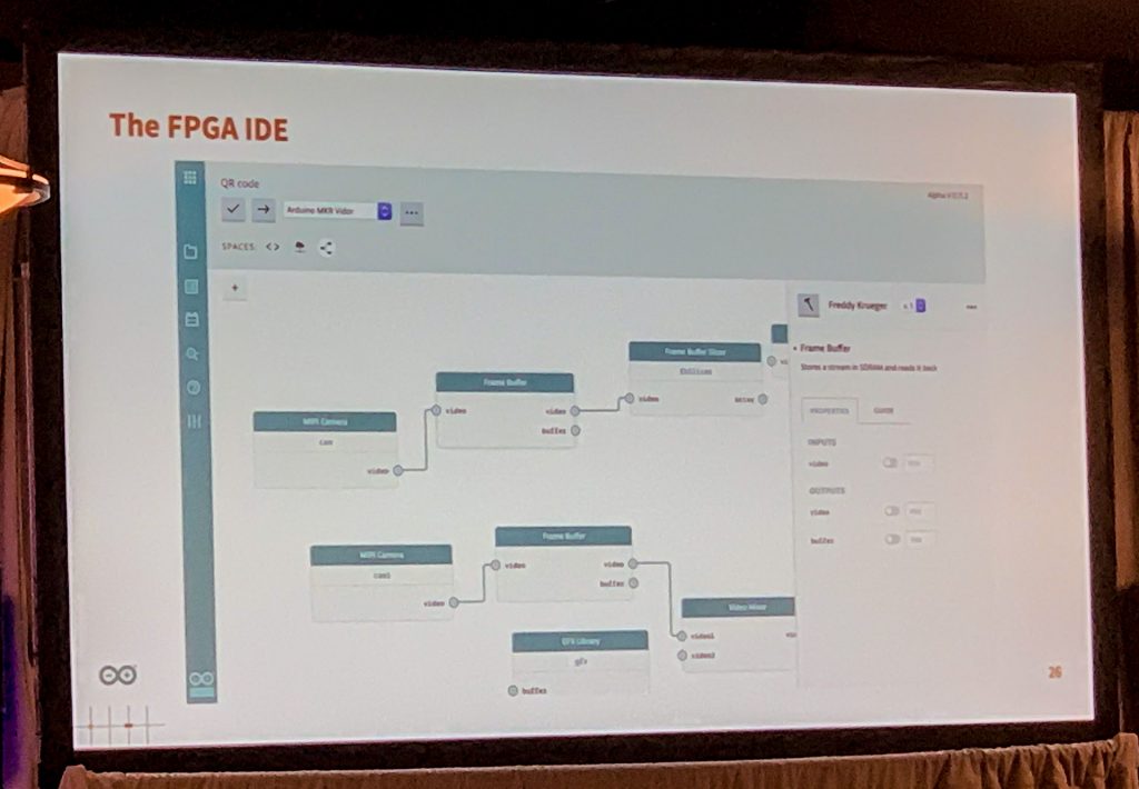 Vidor FPGA GUI at Maker Faire 2019