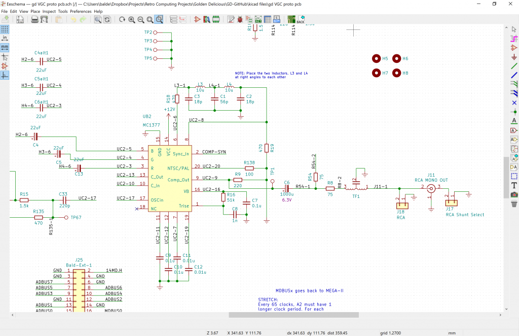 mc1377 based composite/sync circuit